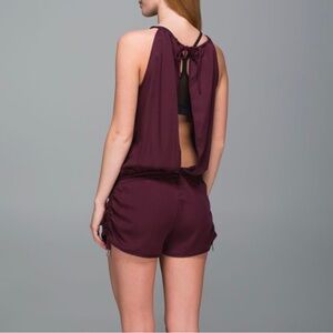 Lululemon Athletica Burgundy Romper